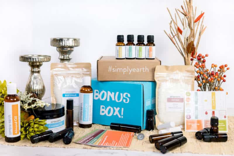 Simply Earth essential oil recipe box