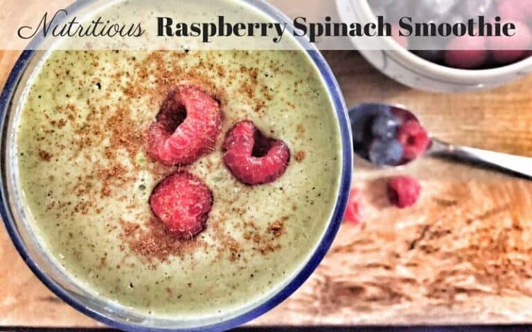Nutritious Raspberry Spinach Smoothie