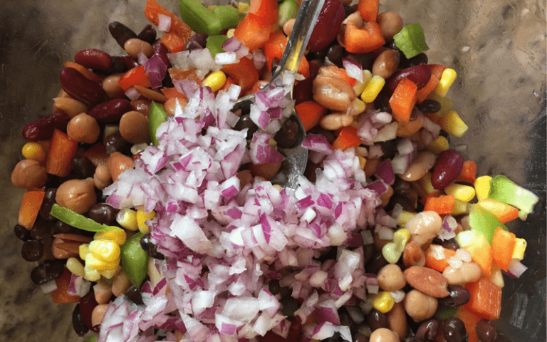 Simple and delicious Mexican Bean Salad