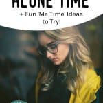 Blonde woman reading. The importance of alone time plus me time ideas to try.