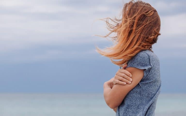 woman (stepmom) standing alone