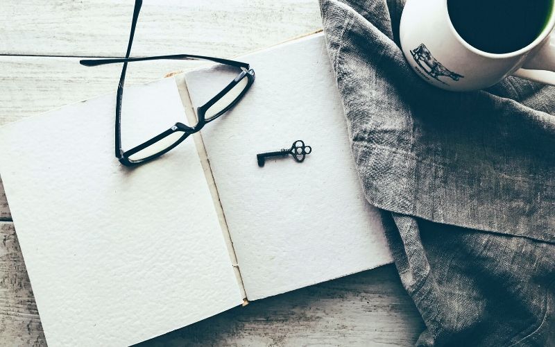 Journal on a desk