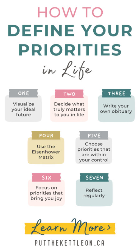 How To Set Your Top Priorities in Life + 12 Examples