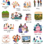 Graphic: Fun Self Care Ideas for Groups