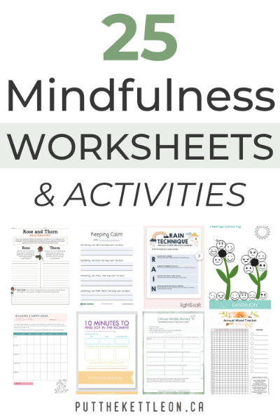 25 Mindfulness Worksheets & Activities