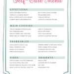 self care menu